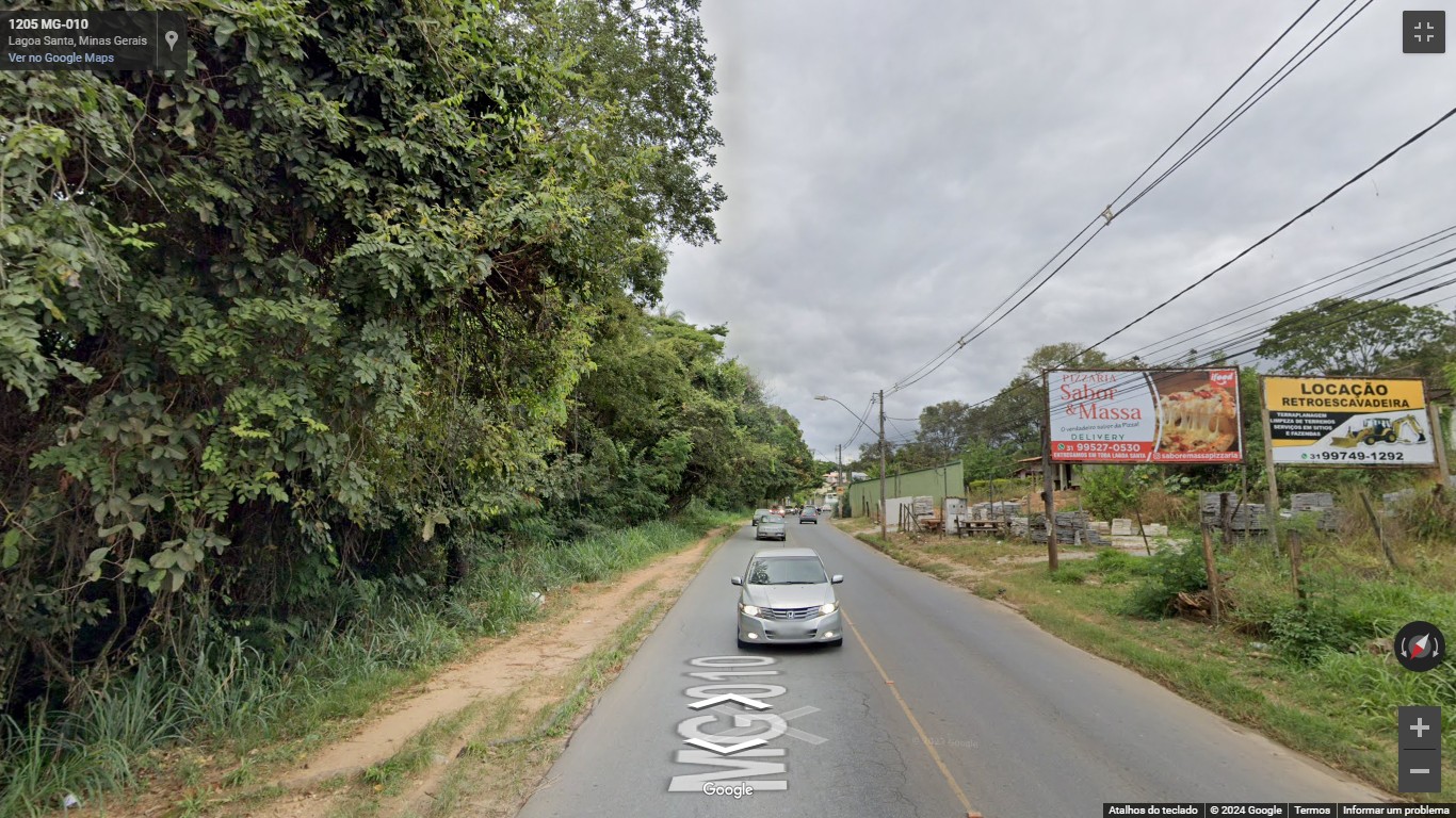 Painel outdoor Av. Pinto Alves – Sentido Centro iluminado (10x2,5) em Lagoa Santa, MG