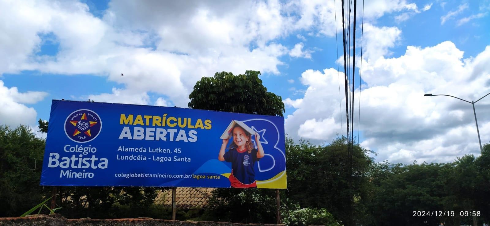 Painel outdoor Av. João Daher – Frente Hermes Pardini (9x3) em Lagoa Santa, MG