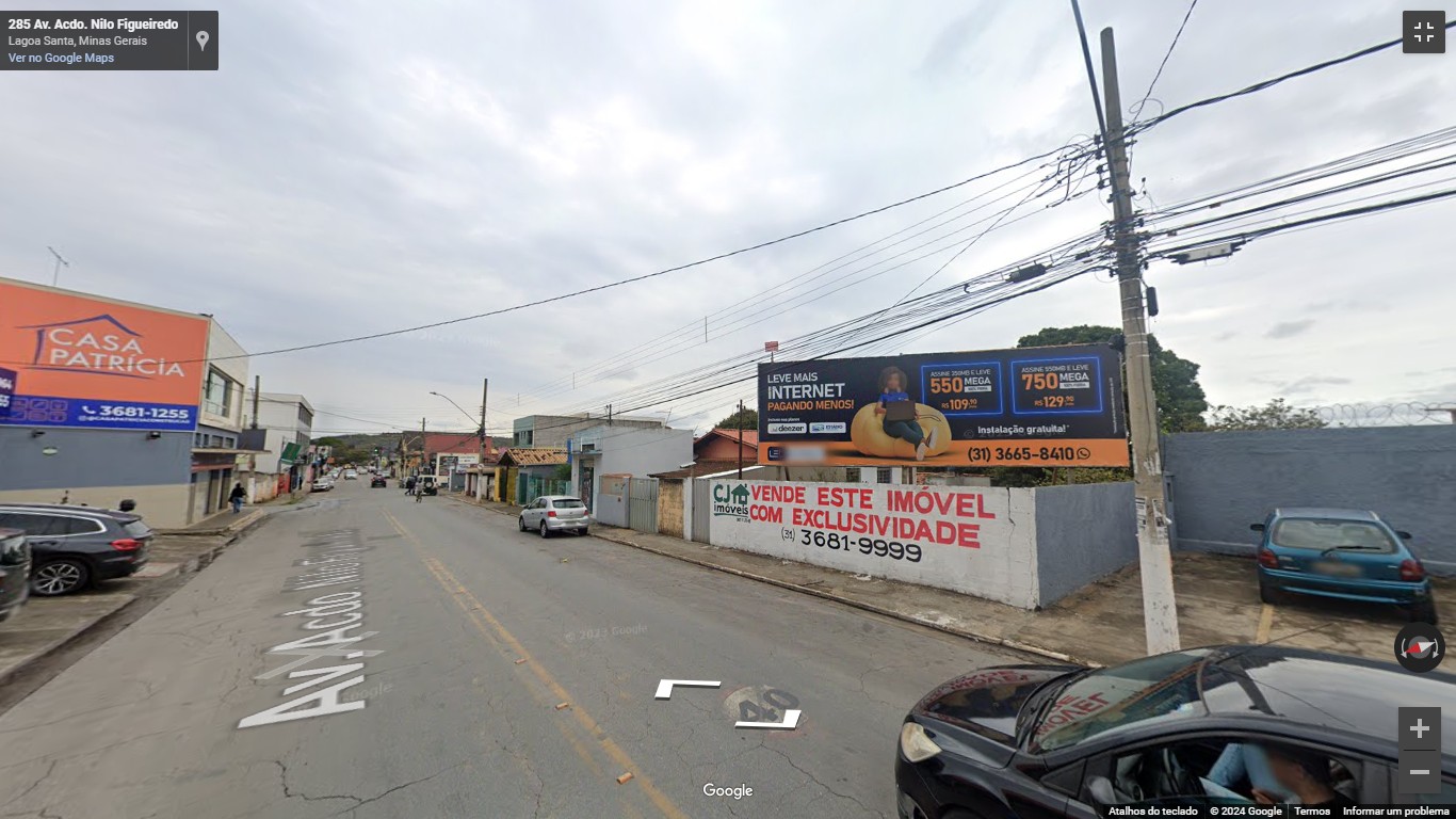 Painel outdoor Av. Nilo Figueiredo, 265 – Centro (9x3) em Lagoa Santa, MG