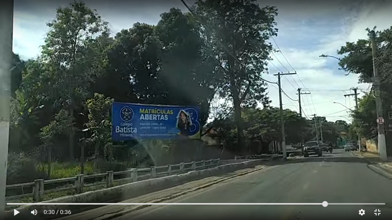 Painel outdoor Av. Conde Dolabela – Centro/Várzea (9x3) em Lagoa Santa, MG