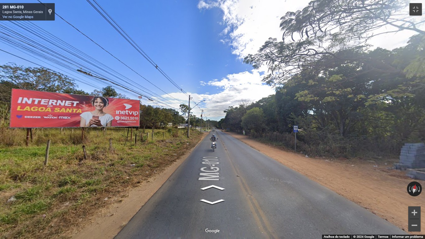 Painel outdoor Av. Pinto Alves – Campinho (9x3) em Lagoa Santa, MG