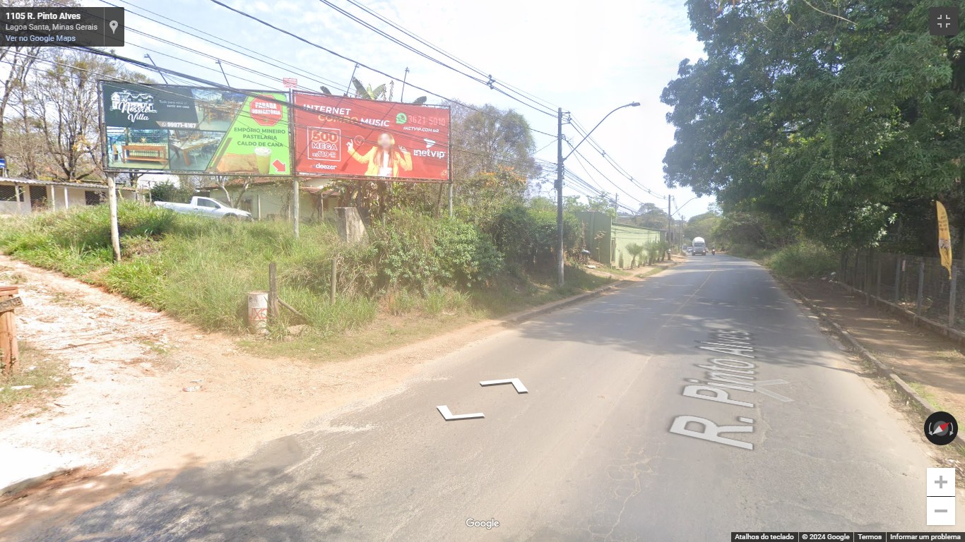 Painel outdoor Av. Pinto Alves – Vila Maria iluminado (10x2,5) em Lagoa Santa, MG